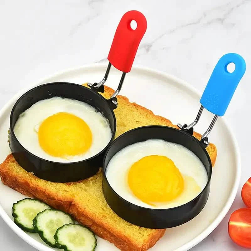 4-Pack: Stainless Steel Egg Non-Stick Omelet Ring