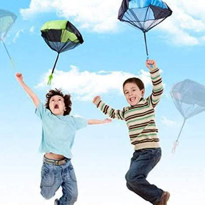 4-Pack: Tangle Free Throwing Toy Parachute