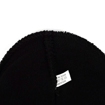 4-Pack: Thermal Windproof Winter Black Beanie Hat
