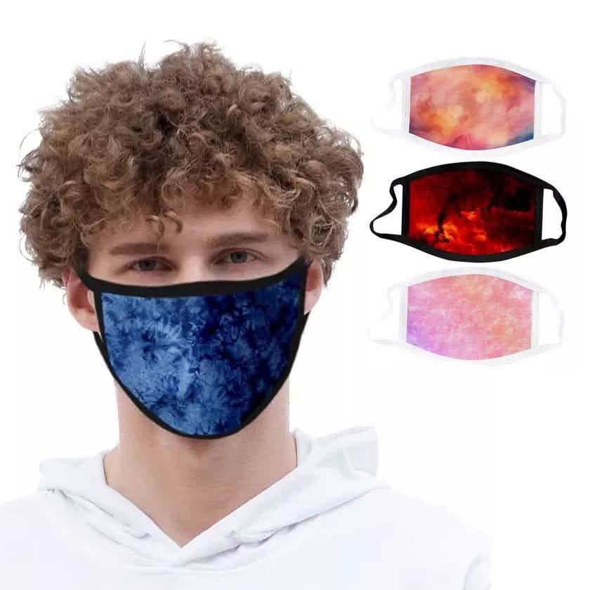 4-Pack: Tie Dye Fabric Non-Medical Face Masks