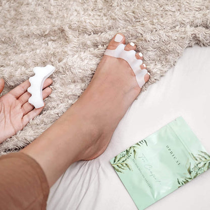 4-Pack: Toe Separator Bunion Toe Spacer for Overlapping Hammer Toe