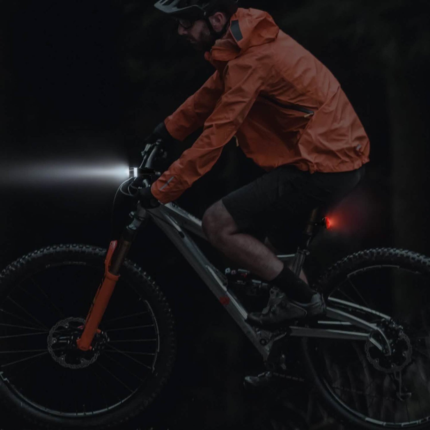 4-Pack: Universal Front Rear Bike Light Set