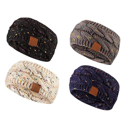 4-Pack: Women Confetti Winter Headband Wrap And Ear Warmer