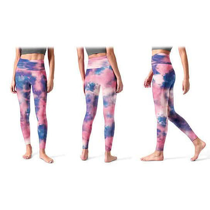 4-Pack: Women's High Waisted Ultra Soft Tie Dye Leggings