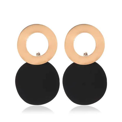 4-Pairs: Women's Holiday Chrome Geometric Ball Earrings