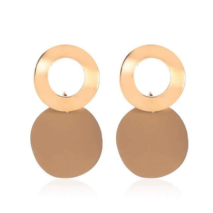 4-Pairs: Women's Holiday Chrome Geometric Ball Earrings