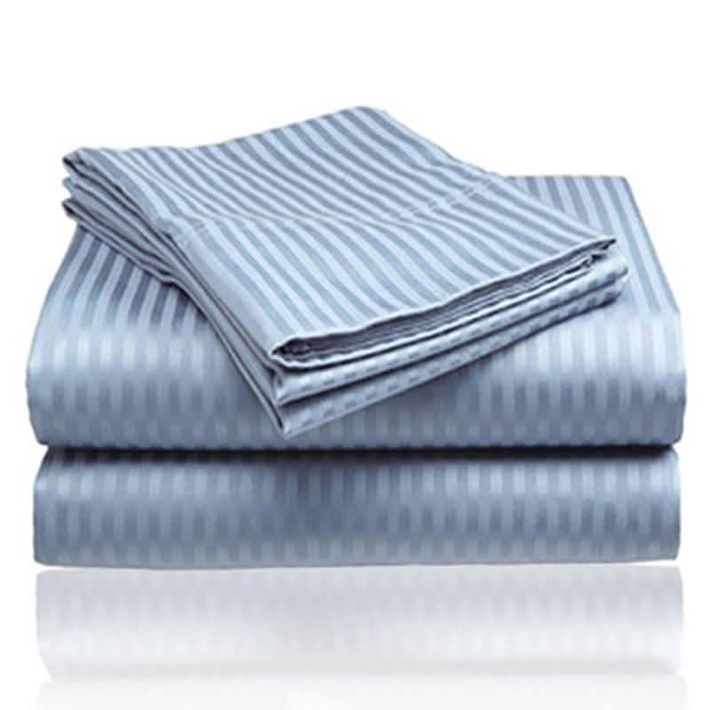 4-Piece: 1800 Series Brushed Microfiber Dobby Striped Sheet Set