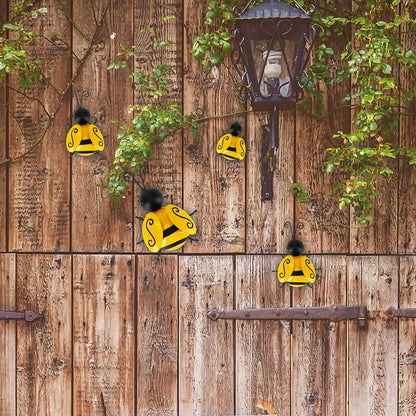 4-Piece: 3D Bumble Bee Ornament Set