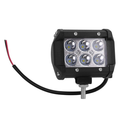 4-Piece: 4” 18W Dual Row LED Spot Light Pod