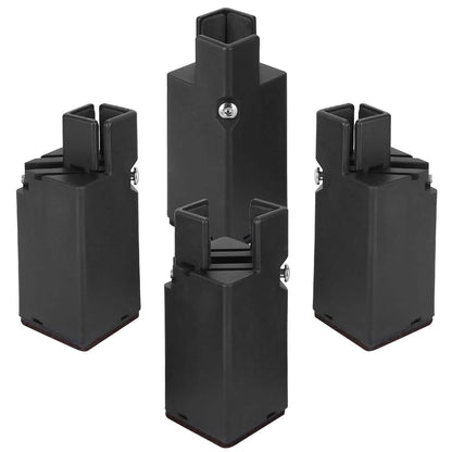 4-Piece: Adjustable Bed Riser with Screw Clamp