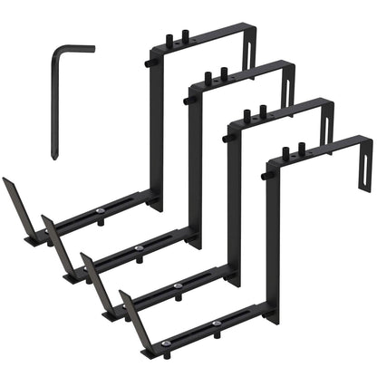 4-Piece: Adjustable Planter Box Brackets