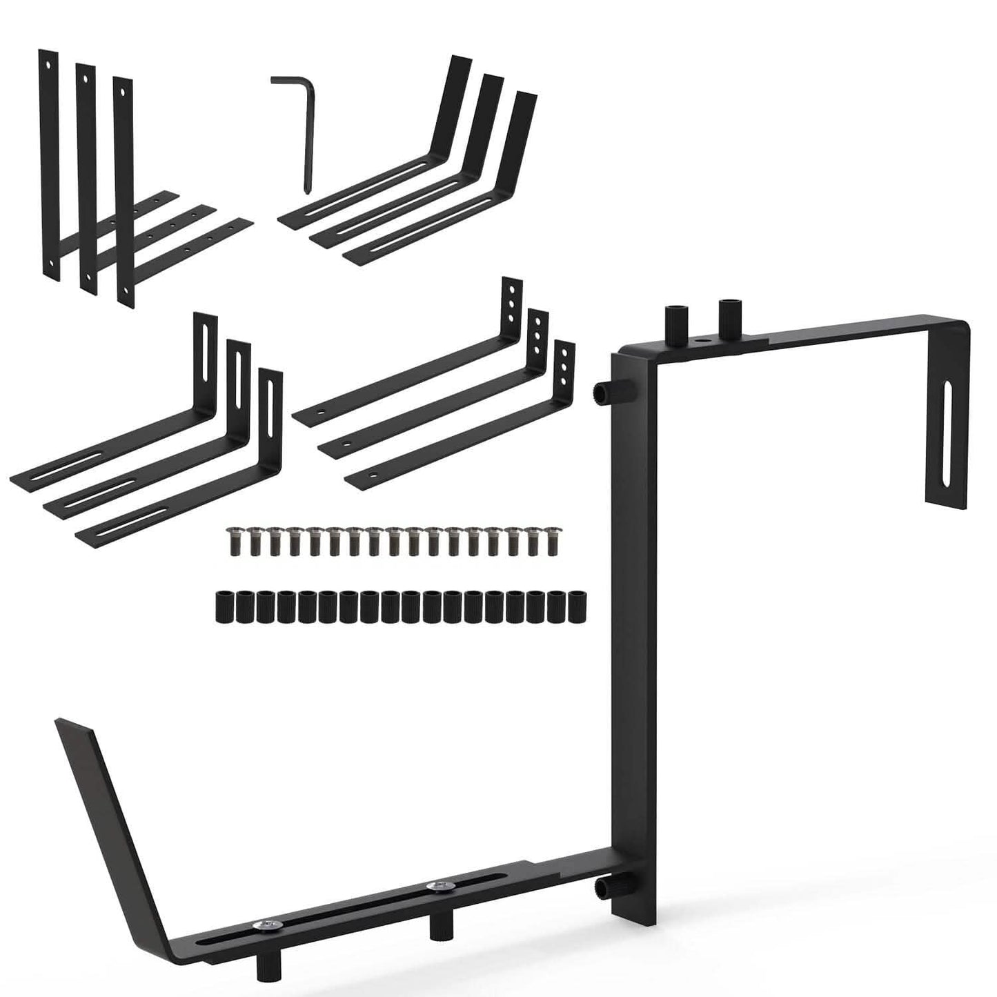 4-Piece: Adjustable Planter Box Brackets