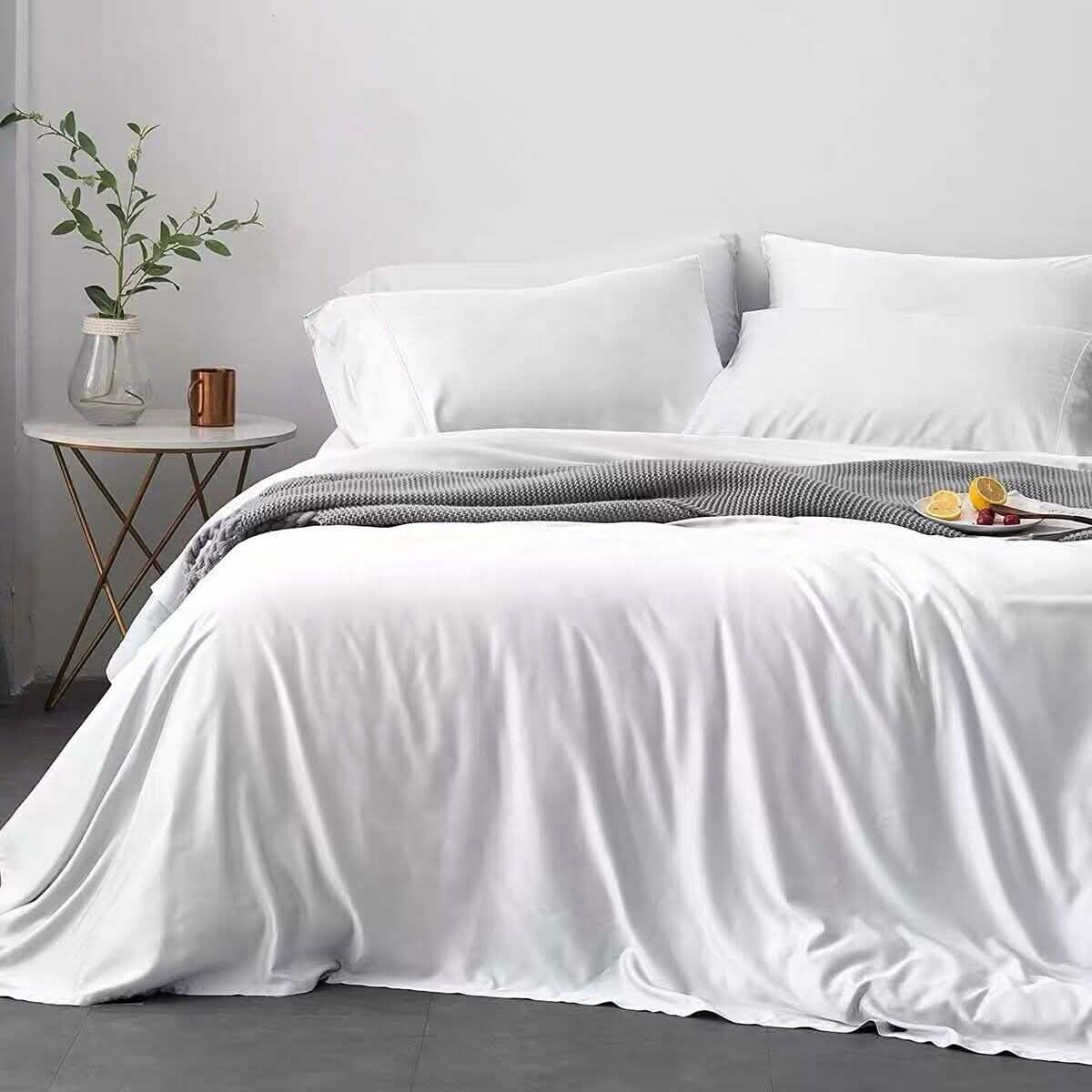 4-Piece: Bibb Home 300tc Bamboo Viscose Sheet Set