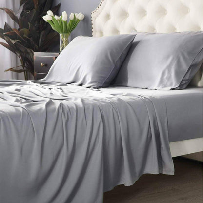 4-Piece: Bibb Home 300tc Bamboo Viscose Sheet Set
