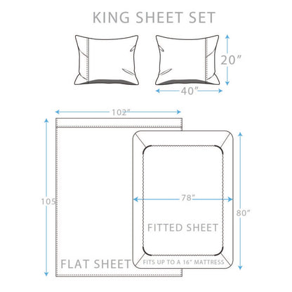 4-Piece: Brushed Cotton Percale Sheet Set