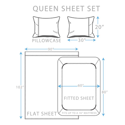 4-Piece: Brushed Cotton Percale Sheet Set
