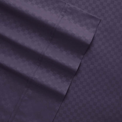 4-Piece: Checkered Embossed Sheet Set