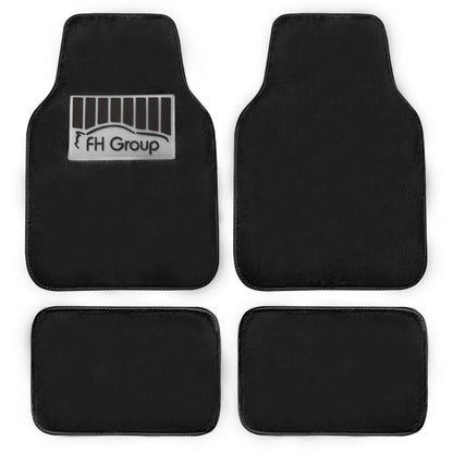 4-Piece: Doe16 Faux Rabbit Fur Non-Slip Floor Mat Set
