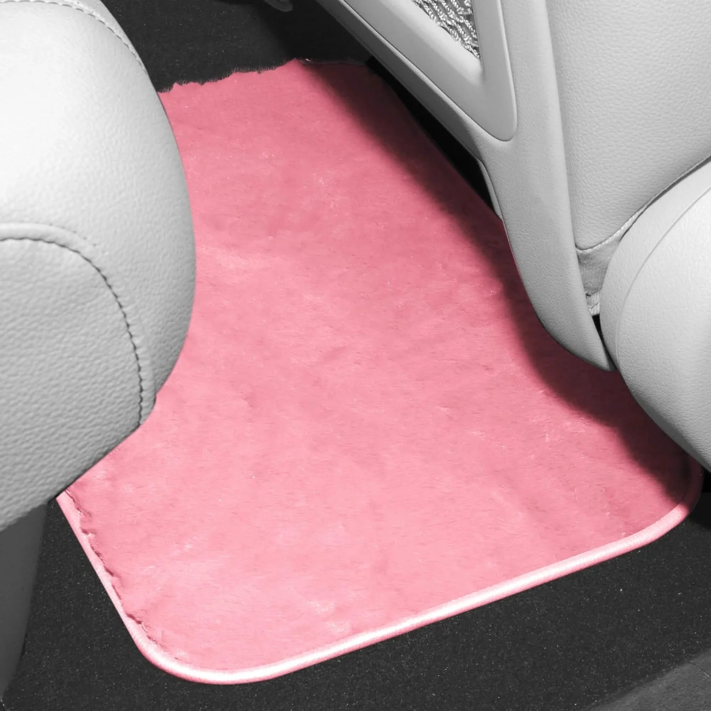 4-Piece: Doe16 Faux Rabbit Fur Non-Slip Floor Mat Set