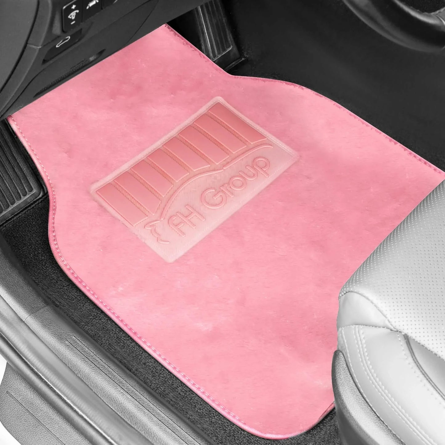4-Piece: Doe16 Faux Rabbit Fur Non-Slip Floor Mat Set