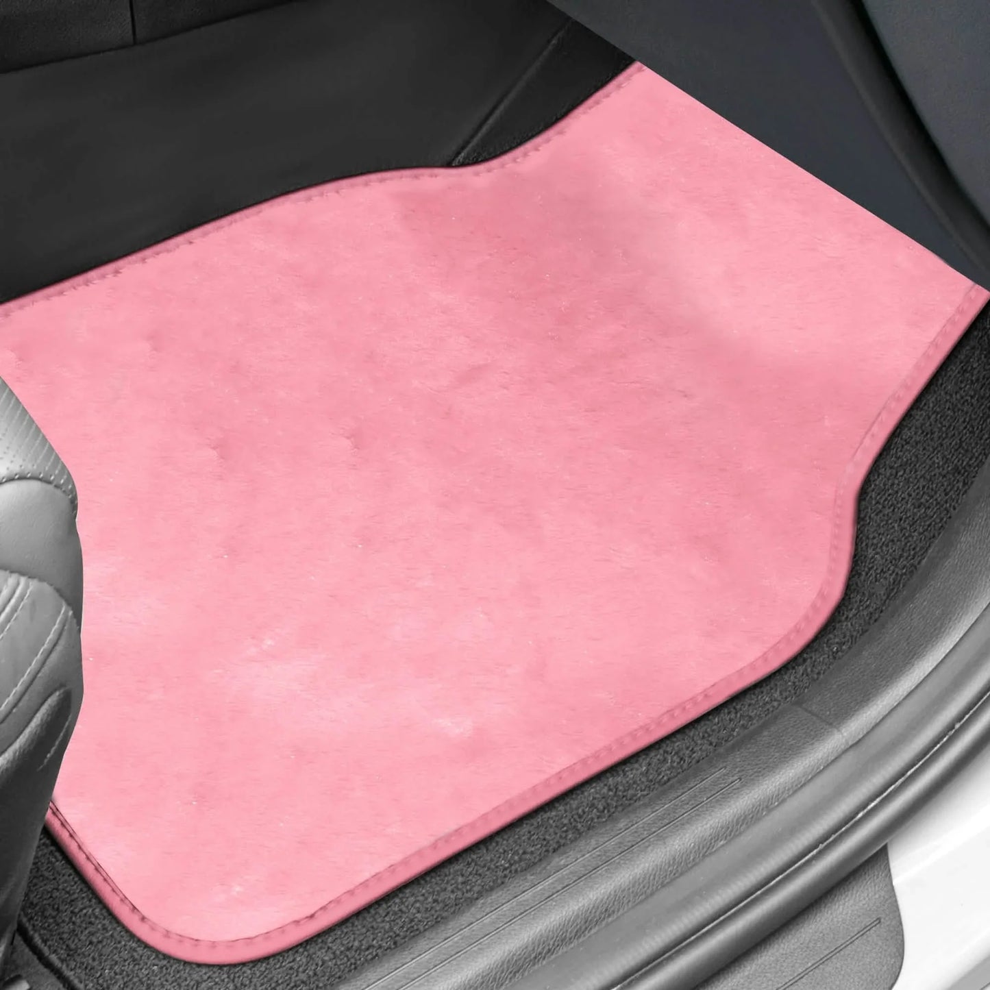 4-Piece: Doe16 Faux Rabbit Fur Non-Slip Floor Mat Set