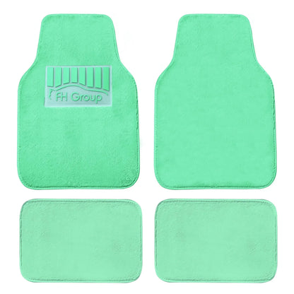 4-Piece: Doe16 Faux Rabbit Fur Non-Slip Floor Mat Set