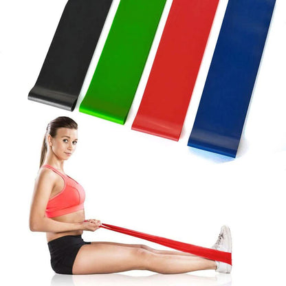 4-Piece: Exercise Resistance Loop Bands Assisted Pull Up Yoga Training