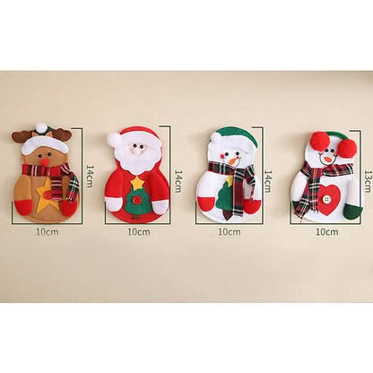 4-Piece: Holiday Tableware Sets Christmas Knife And Fork Bags