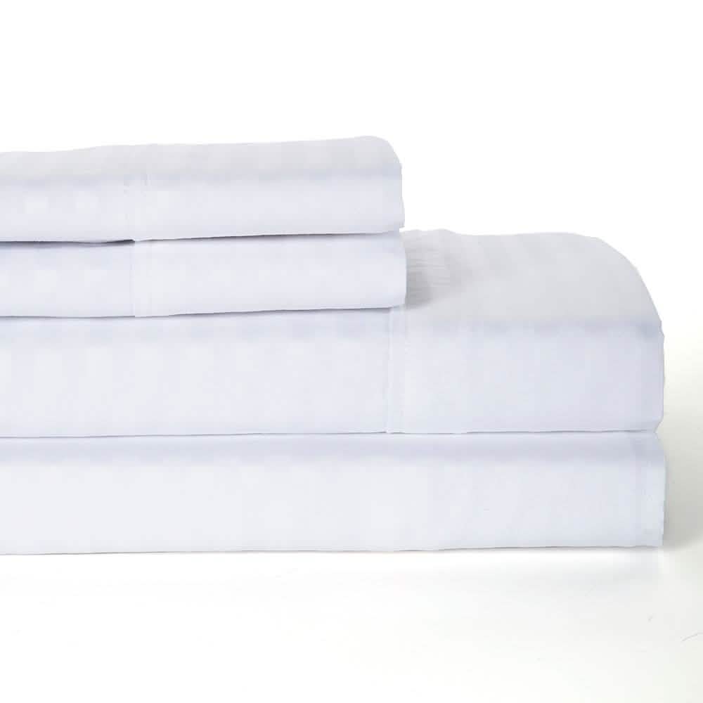 4-Piece: Lux Decor Collection Stripe Sheet Set