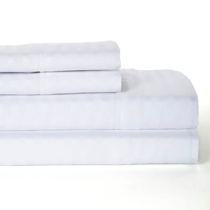 4-Piece: Lux Decor Collection Stripe Sheet Set