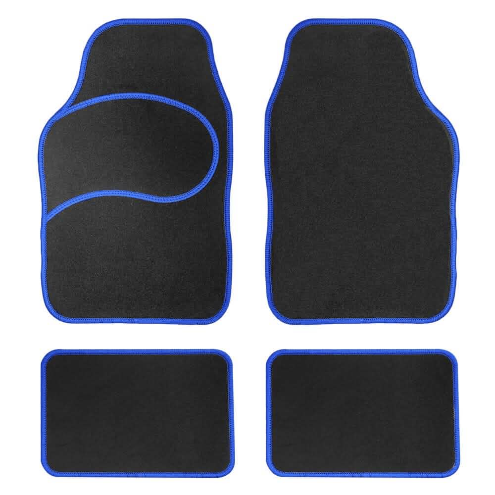 4-Piece: Mod Non-Slip Carpet Floor Mat Set