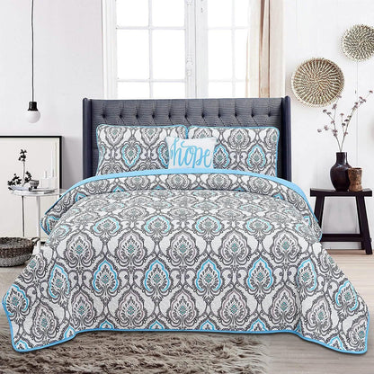 4-Piece: Reversible Quilt Set - Assorted Styles