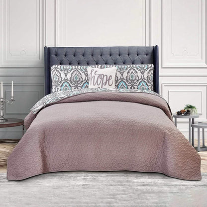 4-Piece: Reversible Quilt Set - Assorted Styles