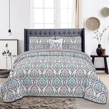 4-Piece: Reversible Quilt Set - Assorted Styles