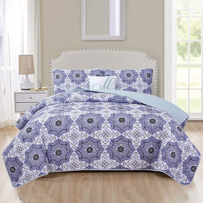 4-Piece: Reversible Quilt Set - Assorted Styles