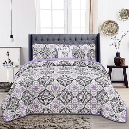 4-Piece: Reversible Quilt Set - Assorted Styles