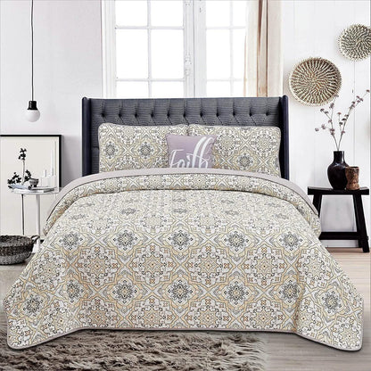 4-Piece: Reversible Quilt Set - Assorted Styles