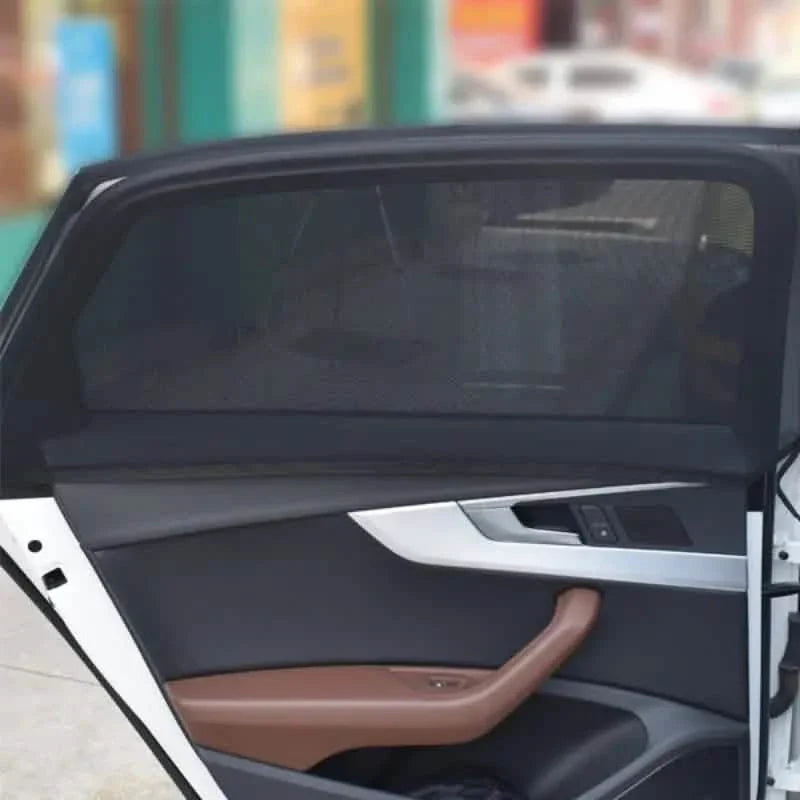 4-Piece Set: Car Window Shades For Front And Back Window