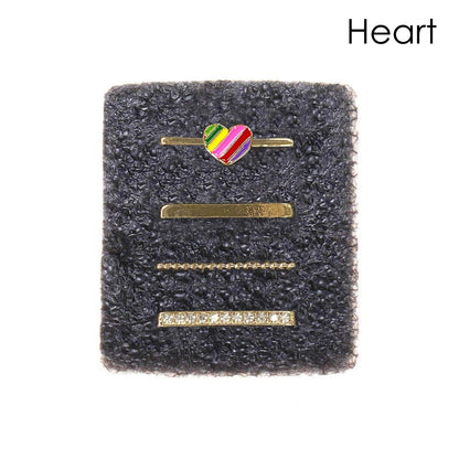 4-Piece Set: Decorative Apple Band Charms