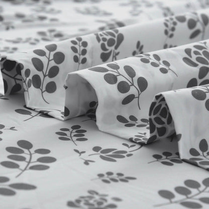 4-Piece Set: Floral Sheets Set Hypoallergenic Microfiber Ultra Soft Bed Sheets