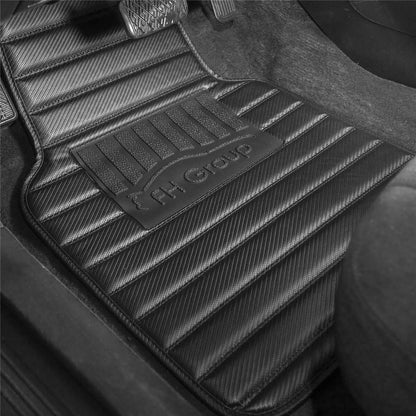 4-Piece Set: Heavy Duty Non-Slip Faux Leather Floor Mats