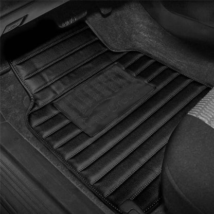 4-Piece Set: Heavy Duty Non-Slip Faux Leather Floor Mats