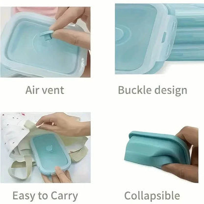 4-Piece Set: Plastic Food Storage Containers With Lids