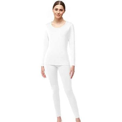 4-Piece Set: Women's Ultrasoft Microfiber Fleece Thermal