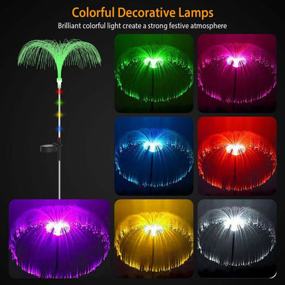 4-Piece: Solar Powered Jellyfish Lights