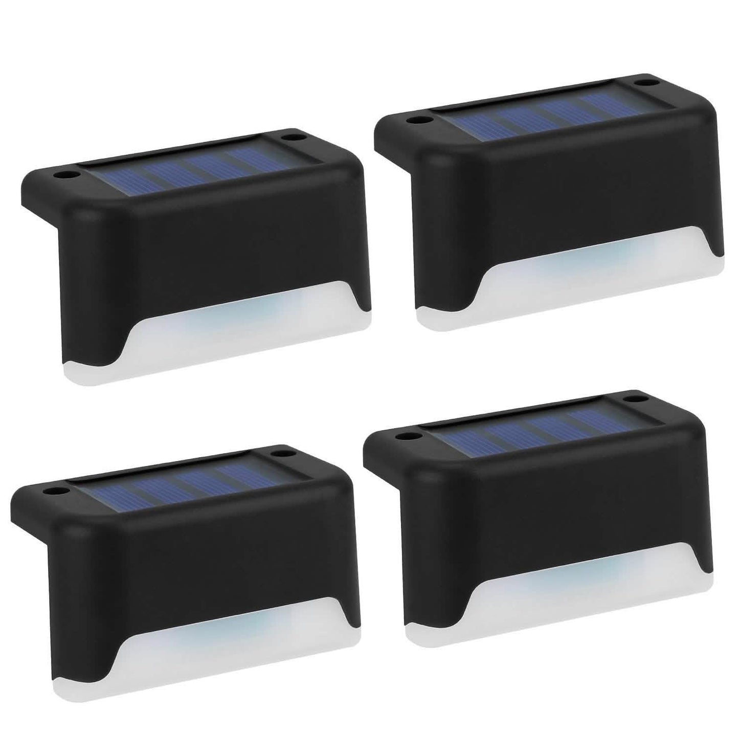 4-Piece: Solar Powered LED Step Lights