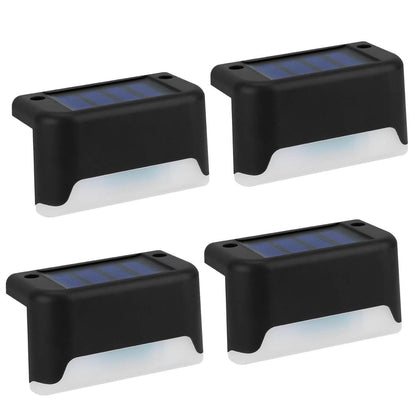 4-Piece: Solar Powered LED Step Lights