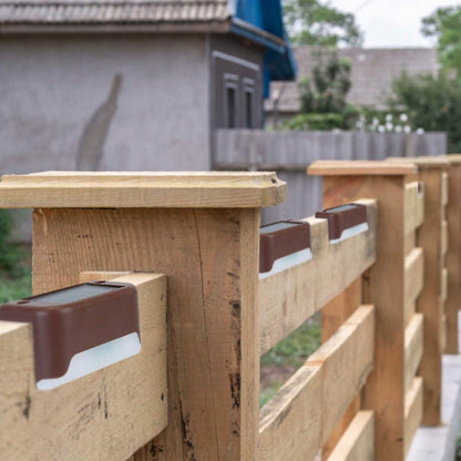 4-Piece: Solar Powered LED Step Lights