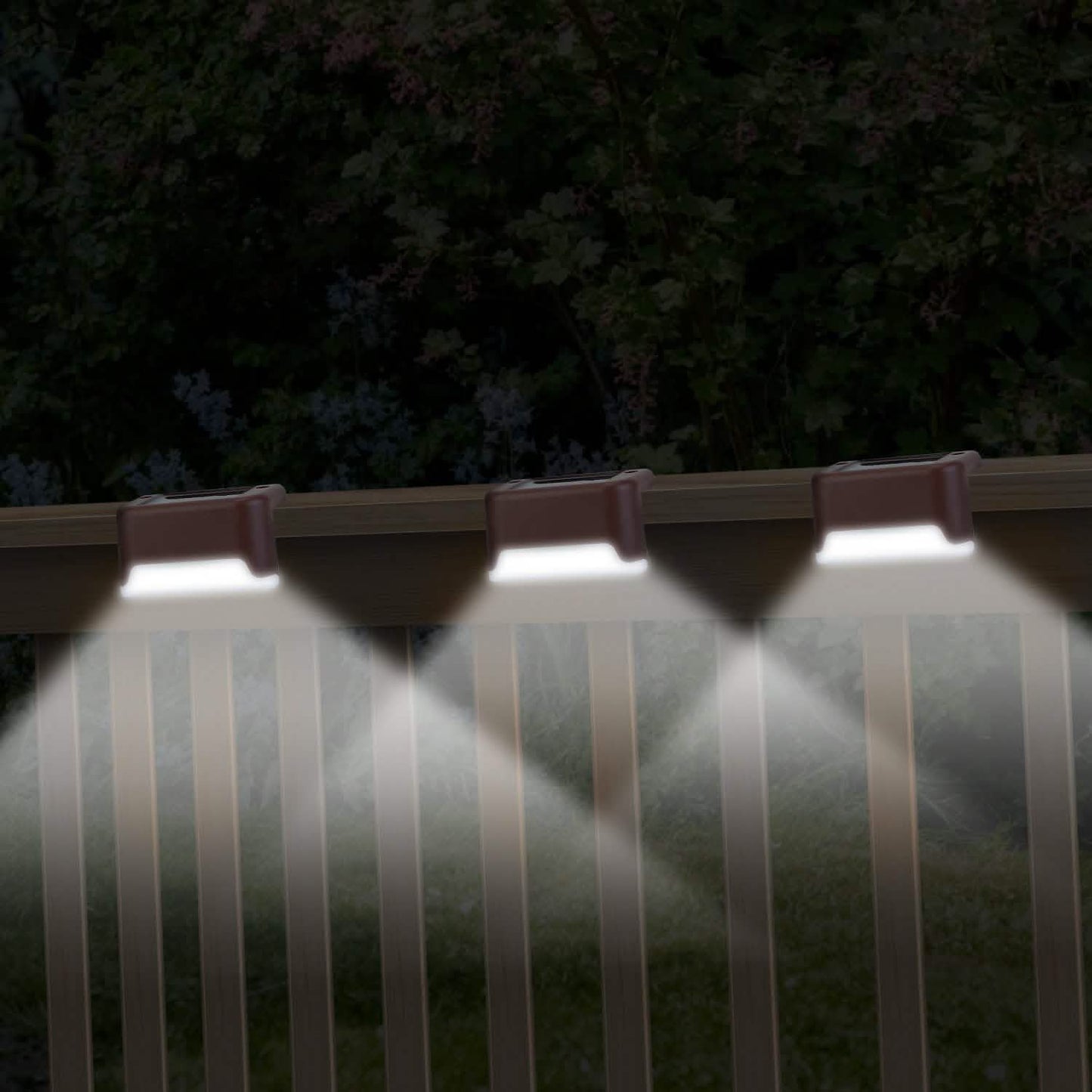 4-Piece: Solar Powered LED Step Lights