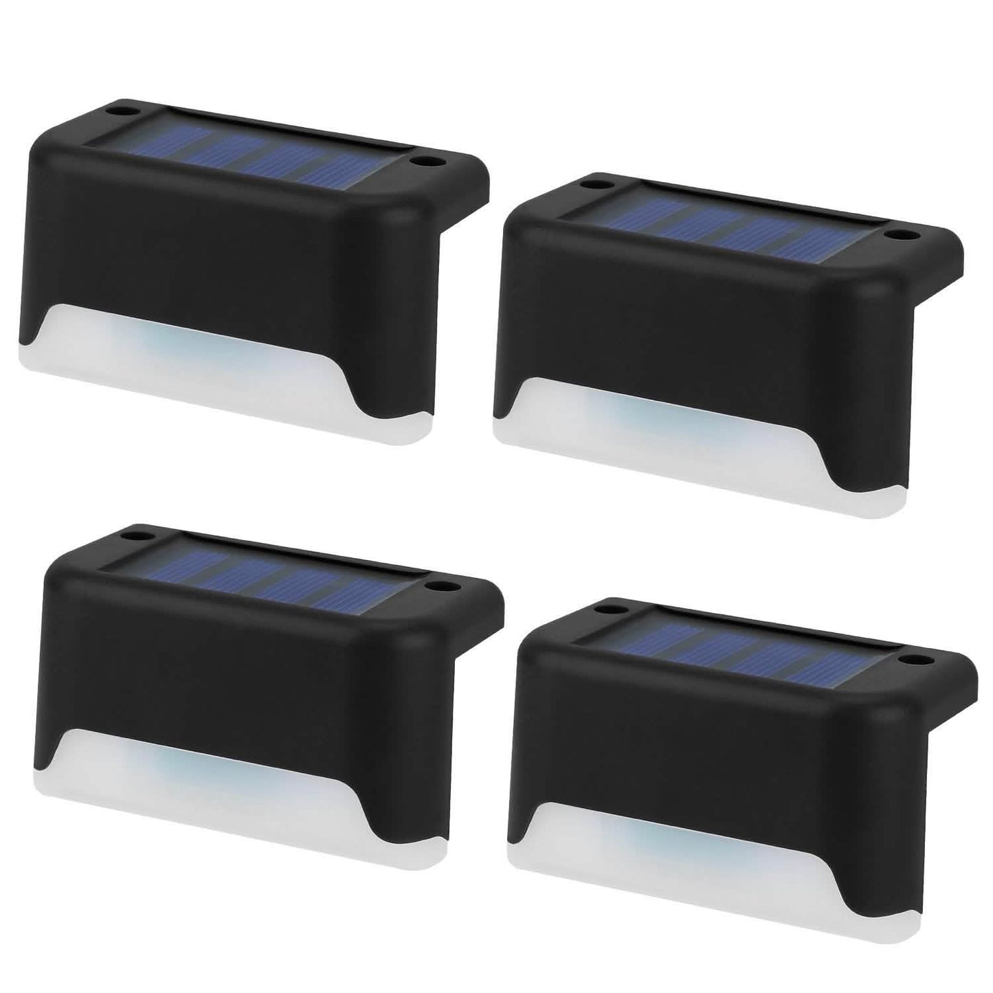 4-Piece: Solar Powered LED Step Lights